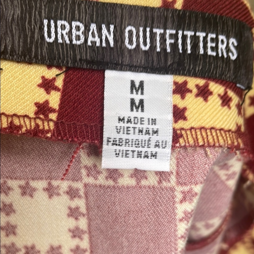 Urban Outfitters Checkered Burgundy and Cream Skirt - Picture 13 of 14